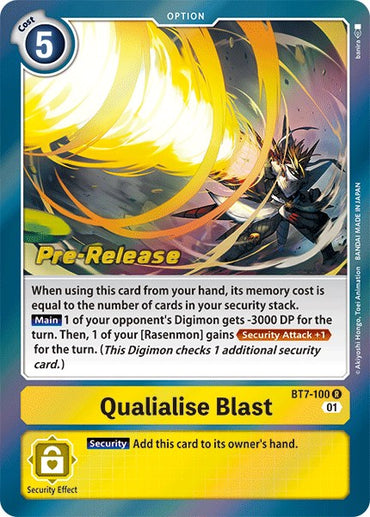 Qualialize Blast [BT7-100] [Next Adventure Pre-Release Cards] 