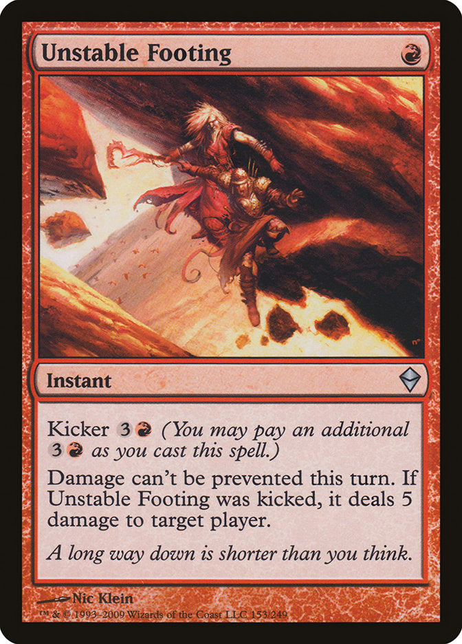 Unstable Footing [Zendikar] 