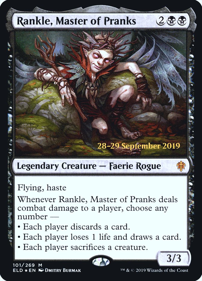 Rankle, Master of Pranks [Throne of Eldraine Prerelease Promos] 