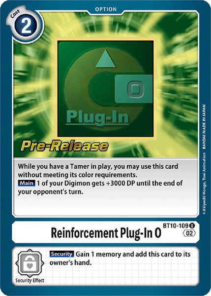 Reinforcement Plug-In 0 [BT10-109] [Xros Encounter Pre-Release Cards] 