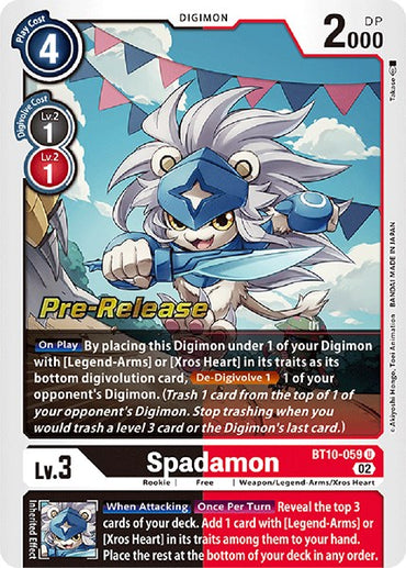 Spadamon [BT10-059] [Xros Encounter Pre-Release Cards] 