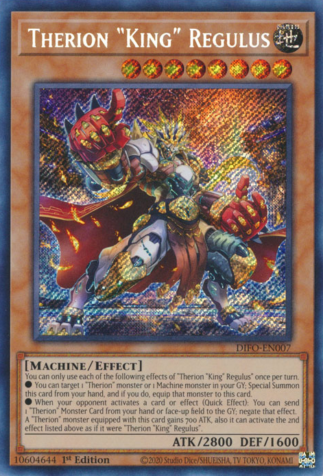 Therion King Regulus [DIFO-EN007] Secret Rare 