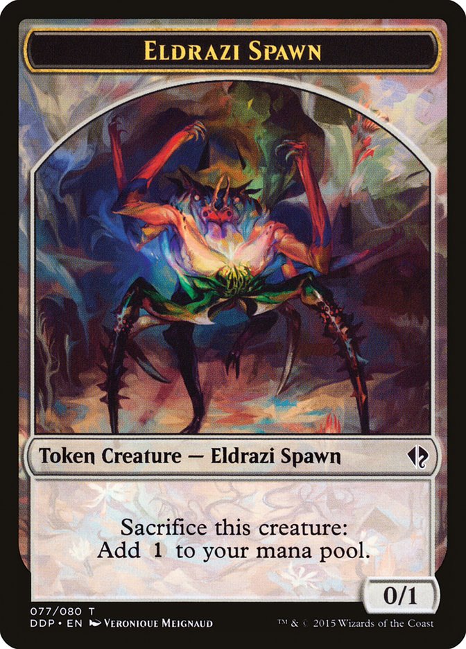 Eldrazi Spawn Token (077/080) [Duel Decks: Zendikar vs. Eldrazi] 