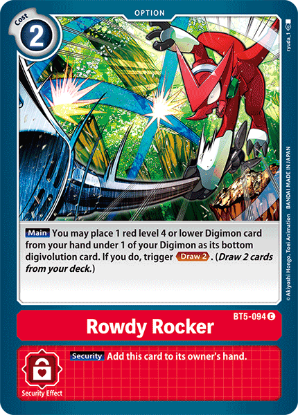 Rowdy Rocker [BT5-094] [Battle of Omni] 