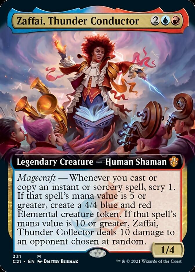 Zaffai, Thunder Conductor (Extended Art) [Commander 2021] 