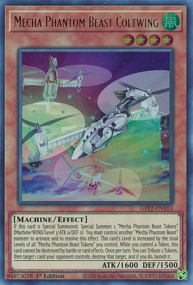 Phantom Beast Coltwing Mecha [GFP2-EN103] Ultra Rare 