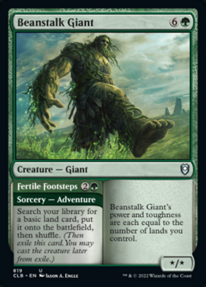 Beanstalk Giant // Fertile Footsteps [Commander Legends: Battle for Baldur's Gate] 