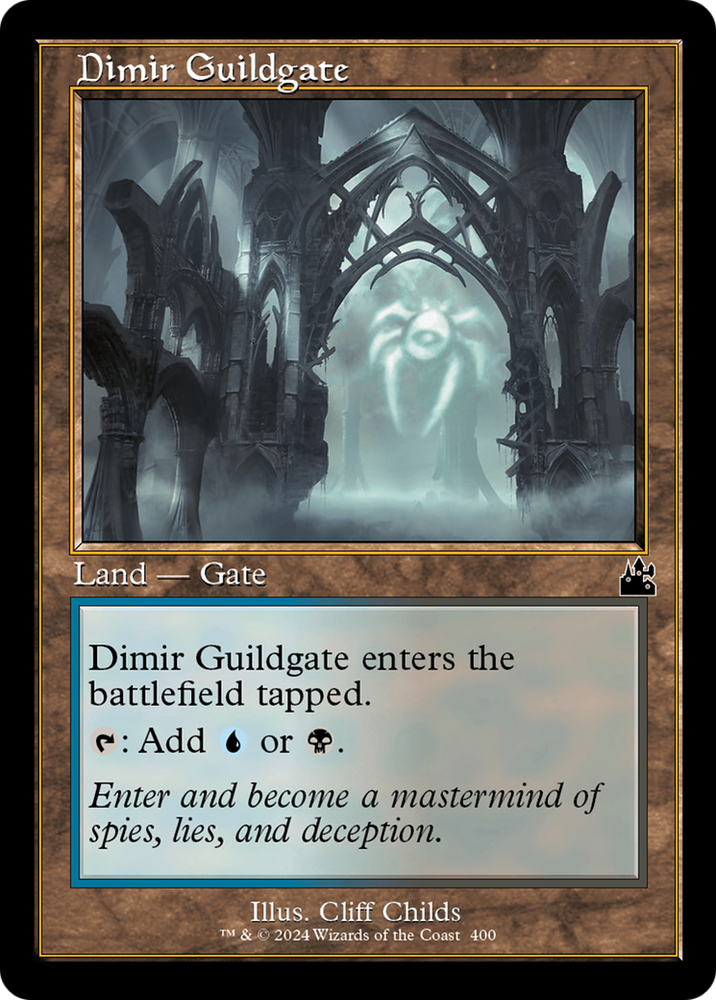 Dimir Guildgate (Retro Frame) [Ravnica Remastered] 