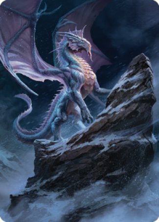 Ancient Silver Dragon Art Card (06) [Commander Legends: Battle for Baldur's Gate Art Series] 