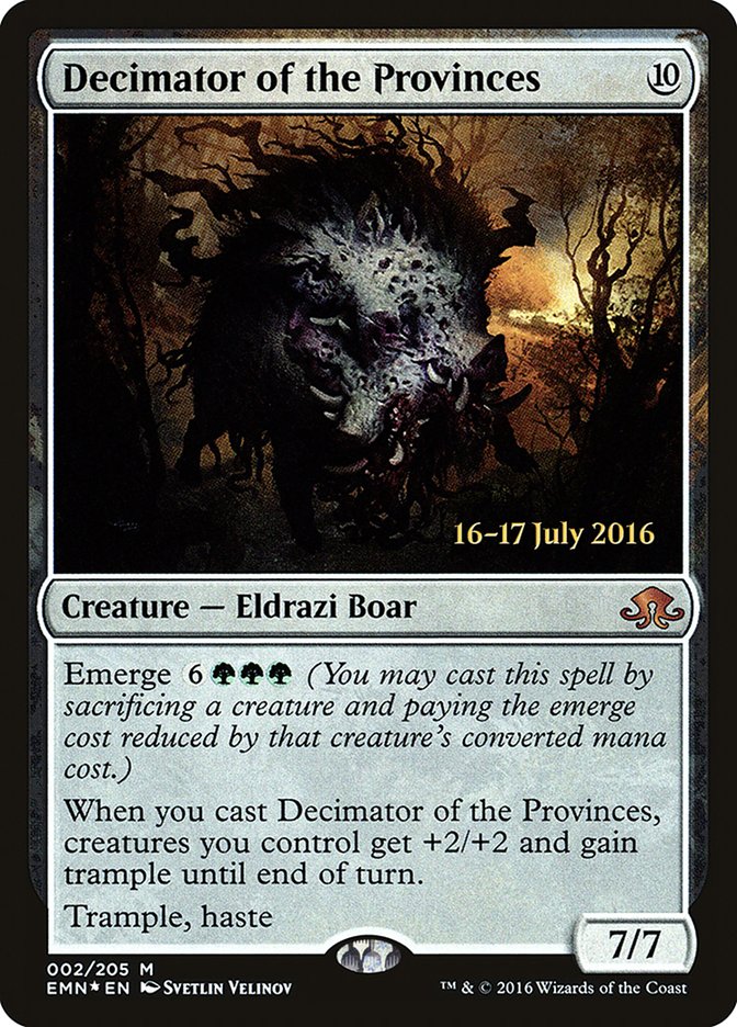 Decimator of the Provinces [Eldritch Moon Prerelease Promos] 