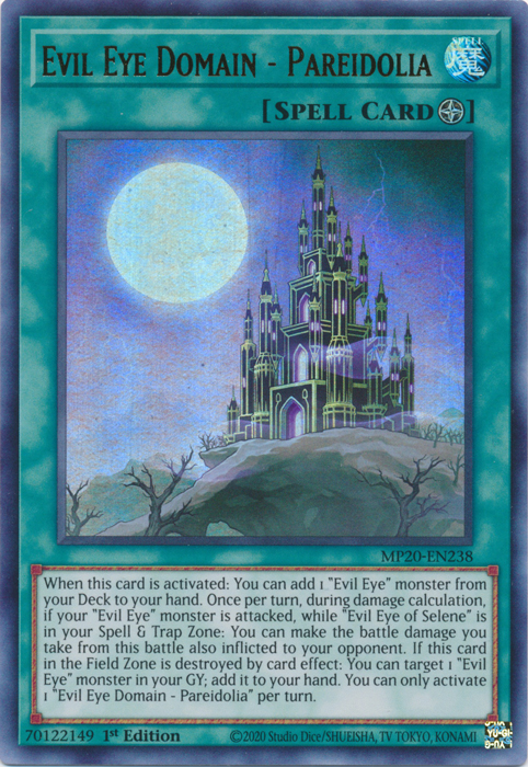 Evil Eye Domain - Pareidolia [MP20-EN238] Ultra Rare 