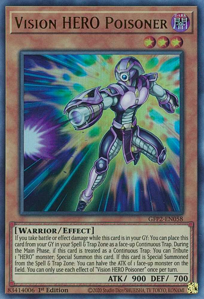 Vision HERO Poisoner [GFP2-EN058] Ultra Rare 