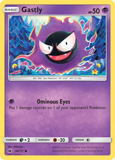 Gastly (36/111) [Sun & Moon: Crimson Invasion]