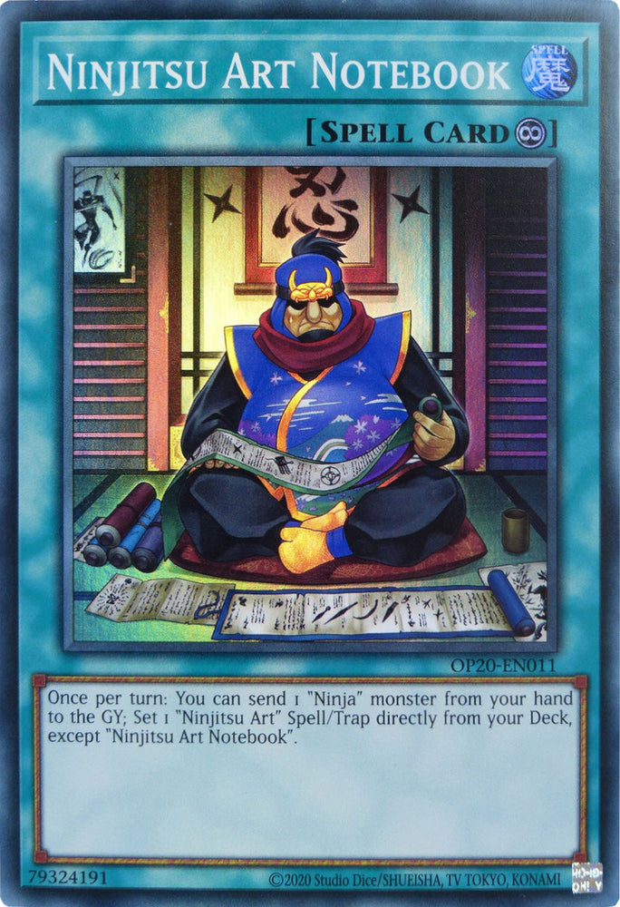 Ninjitsu Art Notebook [OP20-EN011] Super Rare 