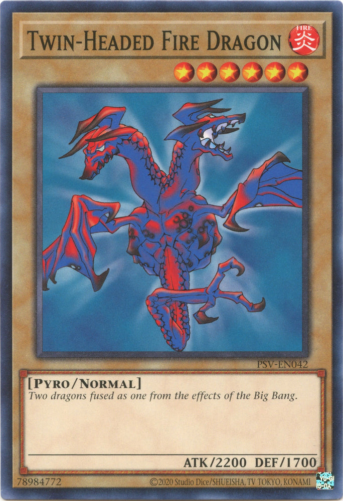 Twin-Headed Fire Dragon (25th Anniversary) [PSV-EN042] Common 