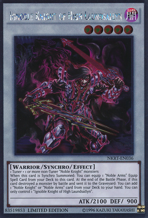 Ignoble Knight of High Laundsallyn [NKRT-EN036] Platinum Rare 