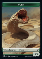 Phyrexian Beast // Wurm Double-Sided Token [Commander Legends: Battle for Baldur's Gate Tokens] 