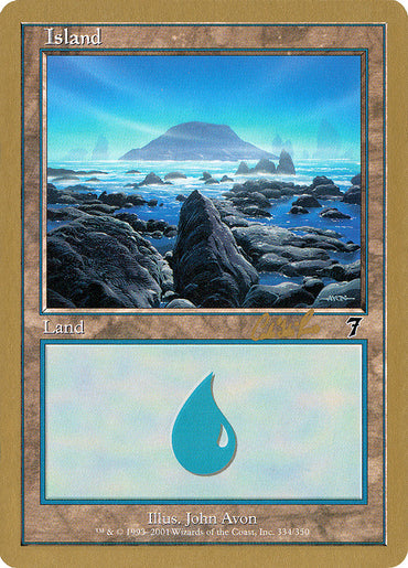 Island (cr334) (Carlos Romao) [World Championship Decks 2002] 