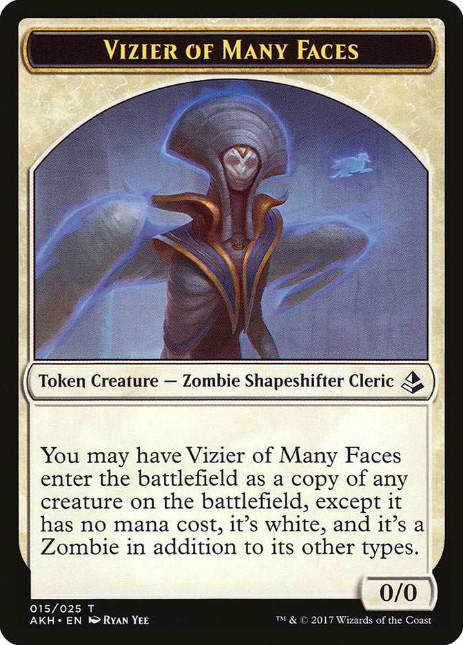 Vizier of Many Faces Token [Amonkhet Tokens] 