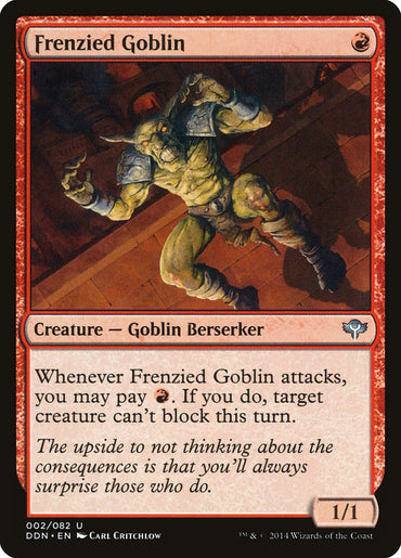 Frenzied Goblin [Duel Decks: Speed ​​vs. Cunning] 