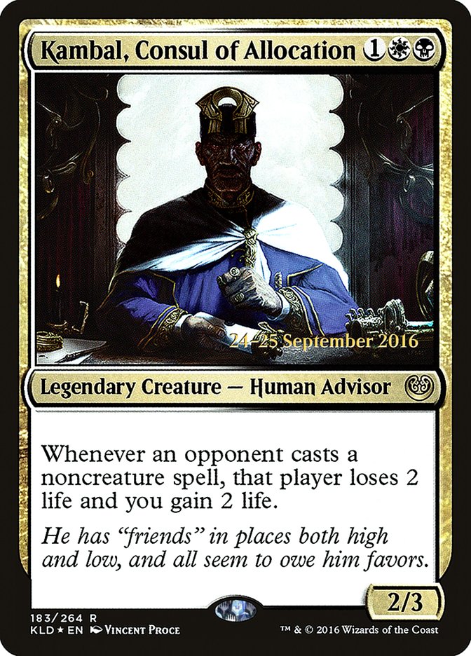 Kambal, Consul of Allocation [Kaladesh Prerelease Promos] 