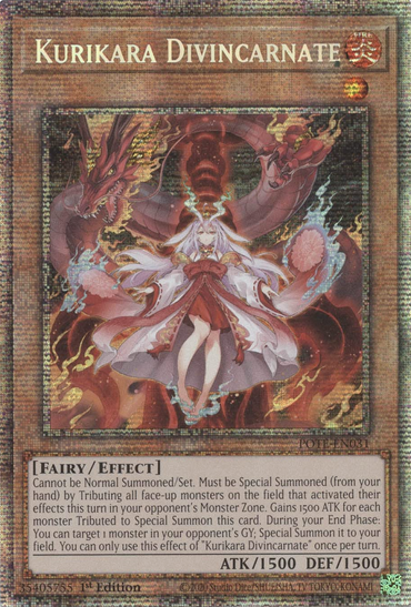 Kurikara Divincarnate [POTE-EN031] Starlight Rare 