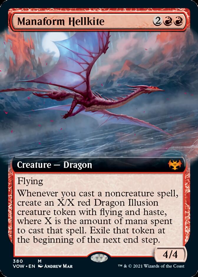 Manaform Hellkite (Extended Art) [Innistrad: Crimson Vow] 