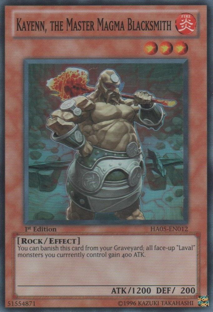 Kayenn, the Master Magma Blacksmith [HA05-EN012] Super Rare 