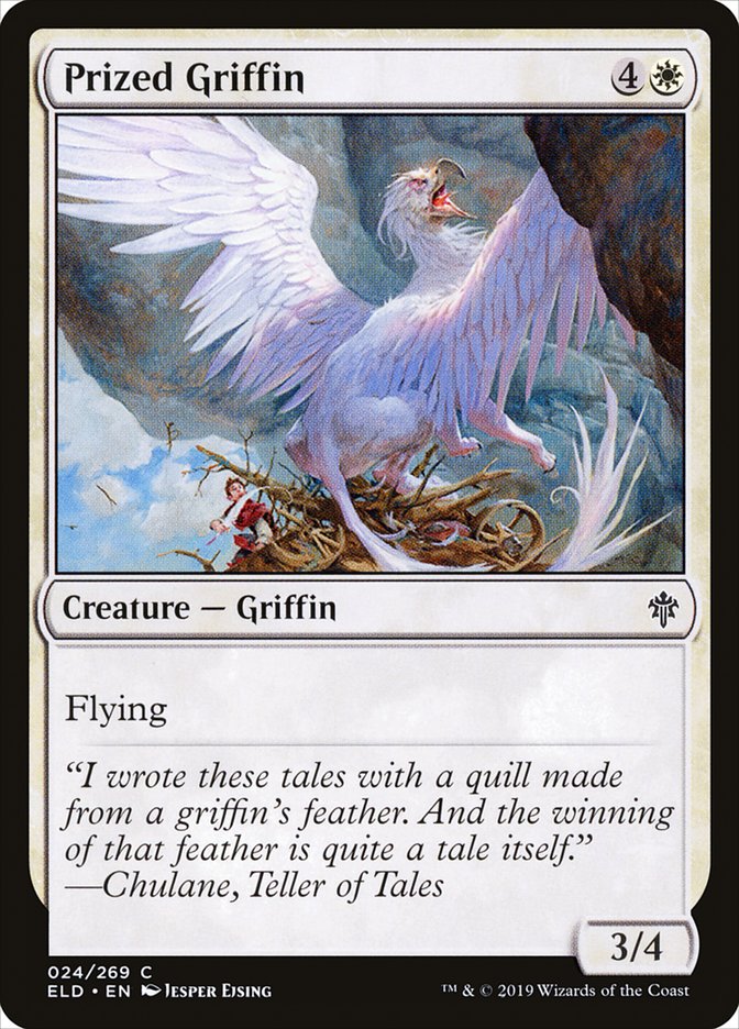 Prized Griffin [Throne of Eldraine] 