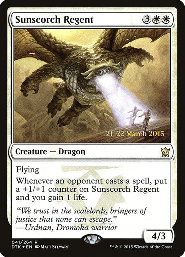 Sunscorch Regent [Dragons of Tarkir Prerelease Promos] 