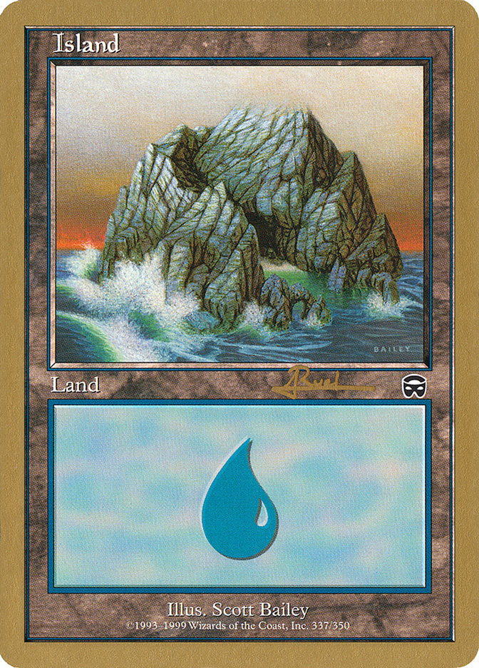 Island (ar337) (Antoine Ruel) [World Championship Decks 2001] 