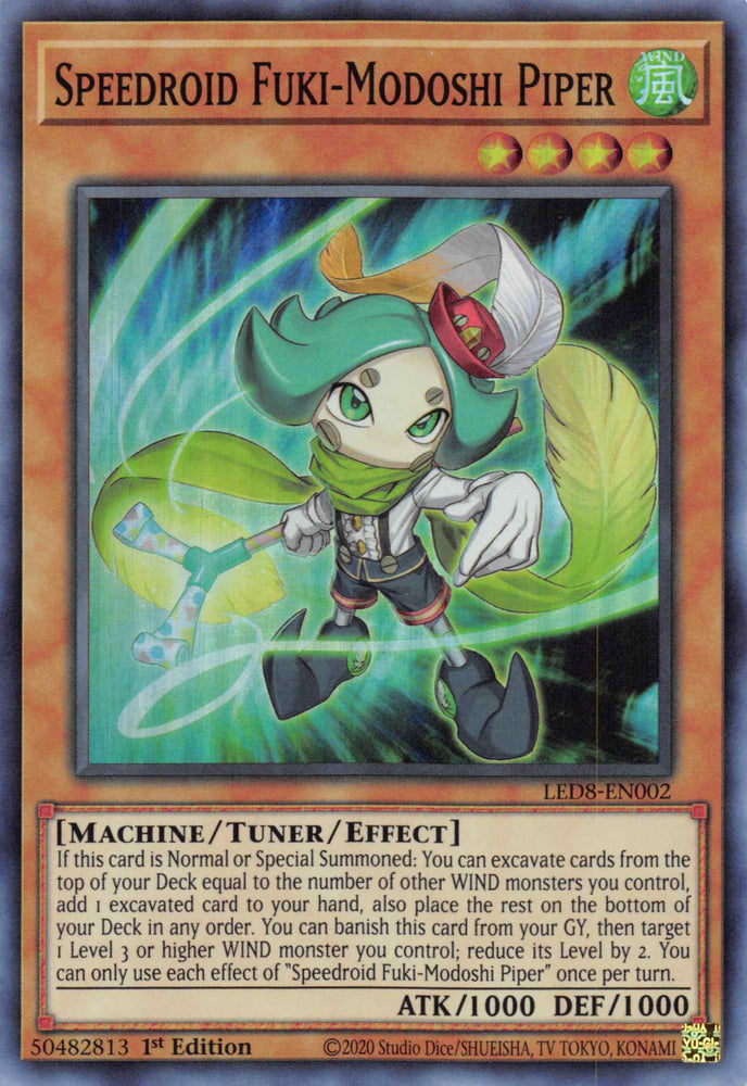 Speedroid Fuki-Modoshi Piper [LED8-EN002] Super Rare 