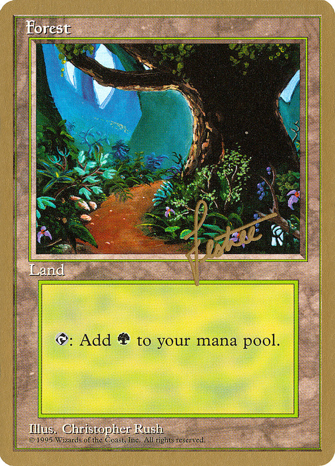 Forest (bl376) (Bertrand Lestree) [Pro Tour Collector Set] 