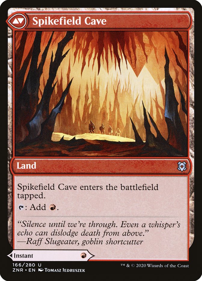 Spikefield Hazard // Spikefield Cave [Zendikar Rising] 