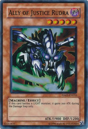 Ally of Justice Rudra [HA01-EN016] Super Rare 