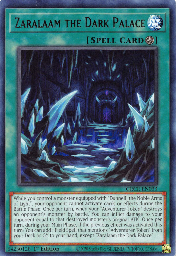 Zaralaam the Dark Palace [GRCR-EN033] Rare 