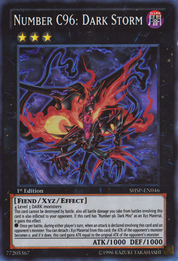 Number C96: Dark Storm [SHSP-EN046] Super Rare 