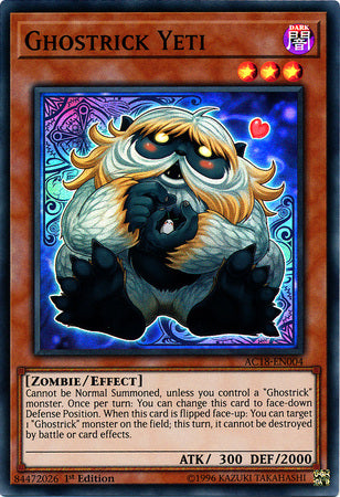 Ghostrick Yeti [AC18-EN004] Super Rare 