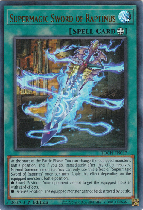 Supermagic Sword of Raptinus [TOCH-EN017] Ultra Rare 