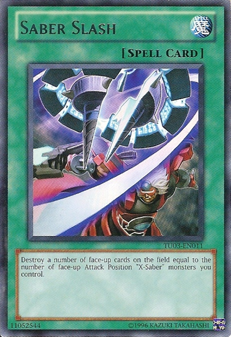 Saber Slash [TU03-EN011] Rare 