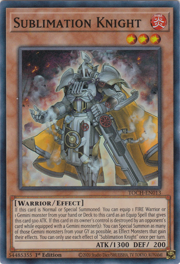 Sublimation Knight [TOCH-EN013] Super Rare 