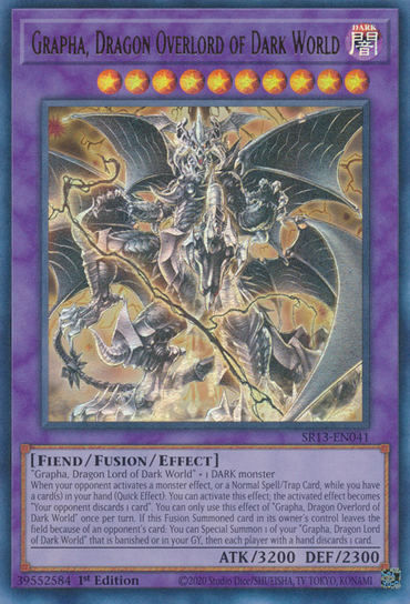 Grapha, Dragon Overlord of Dark World [SR13-EN041] Ultra Rare 