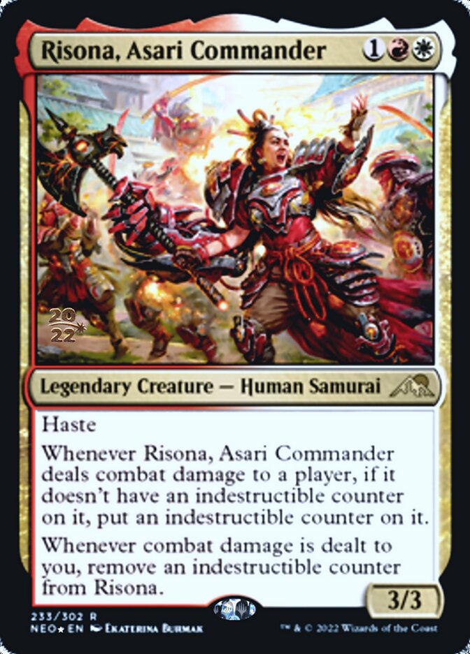 Risona, Asari Commander [Kamigawa: Neon Dynasty Prerelease Promos] 