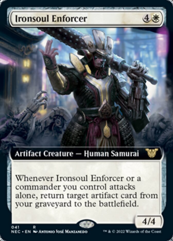 Ironsoul Enforcer (Extended Art) [Kamigawa: Neon Dynasty Commander] 