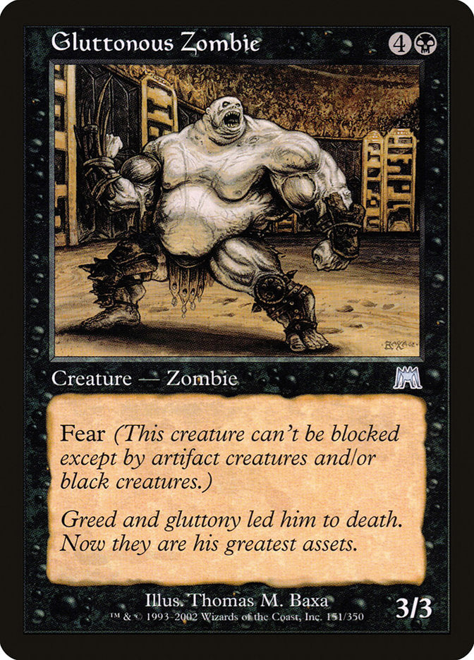 Gluttonous Zombie [Onslaught] 