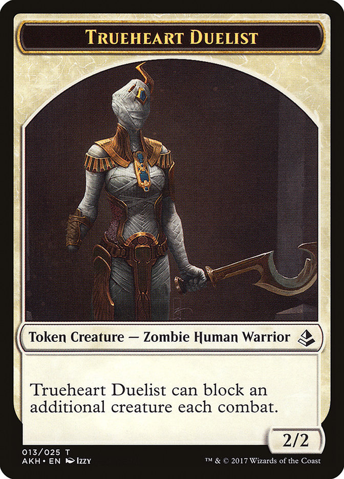 Trueheart Duelist Token [Amonkhet Tokens] 