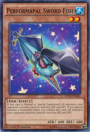 Performapal Sword Fish [MP15-EN063] Common 