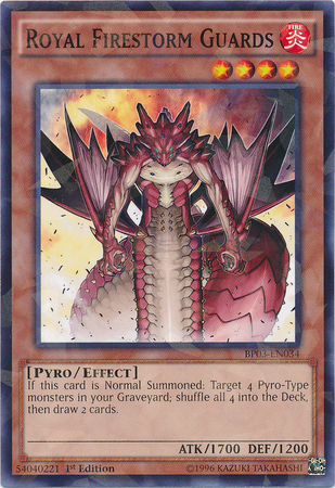 Royal Firestorm Guards [BP03-EN034] Shatterfoil Rare 