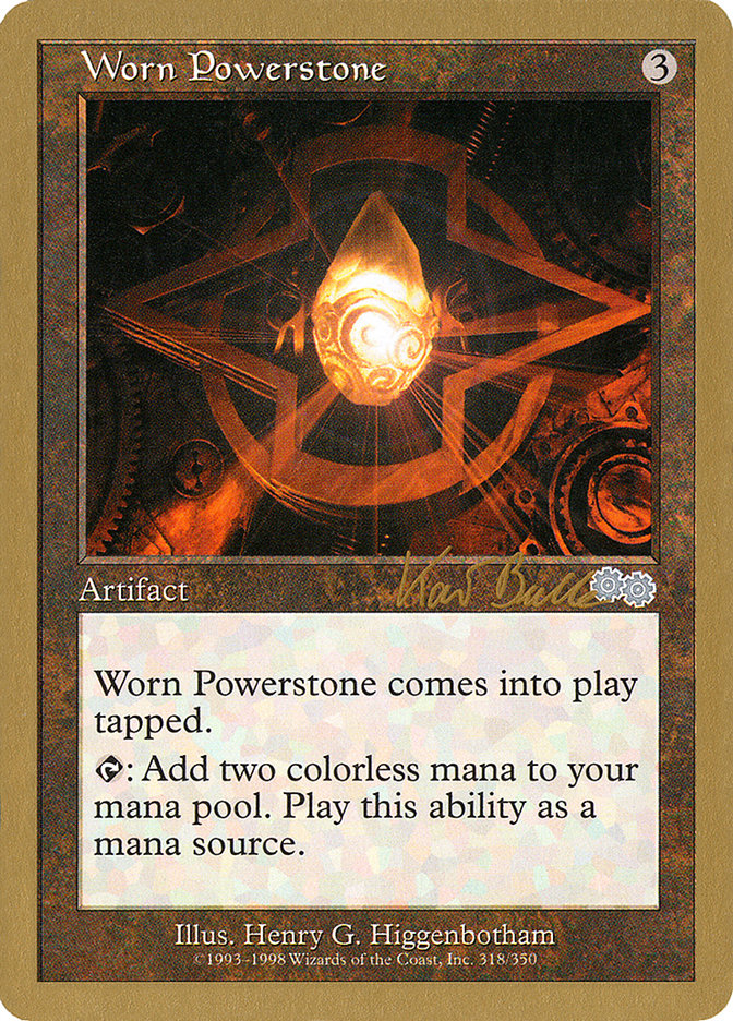 Worn Powerstone (Kai Budde) [World Championship Decks 1999] 