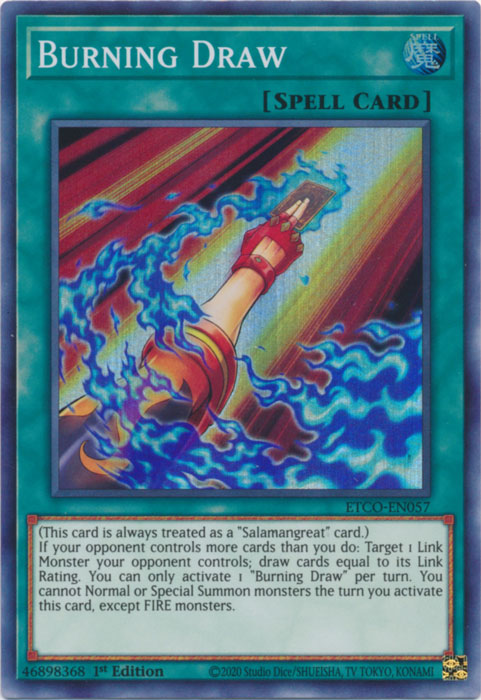 Burning Draw [ETCO-EN057] Super Rare 